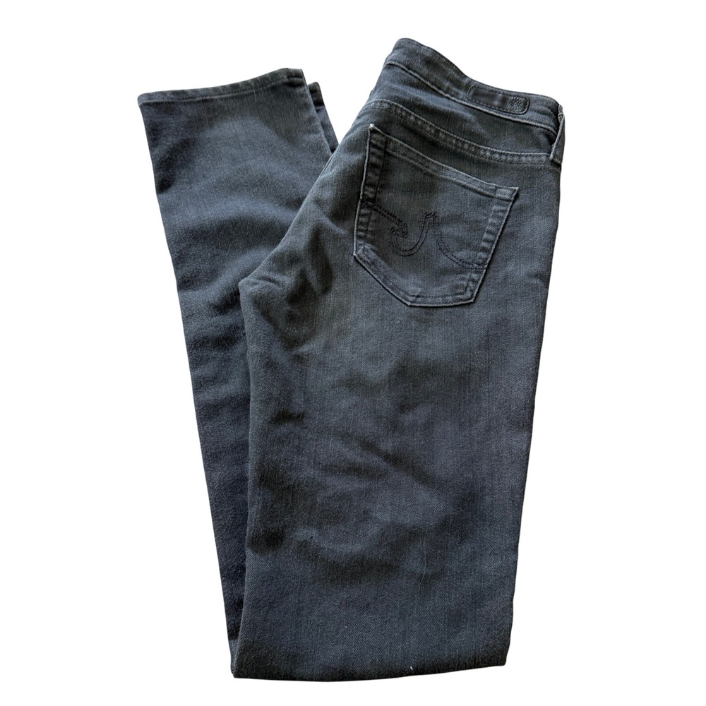 AG Adriano Goldschmied The Stevie Slim Straight Jeans Faded Black Women‎ Size 31